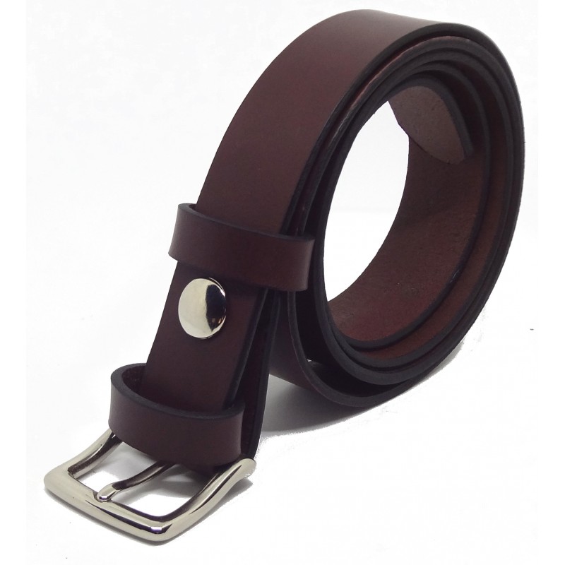 Ceinture Bordeaux classique 3 cm boucle 10