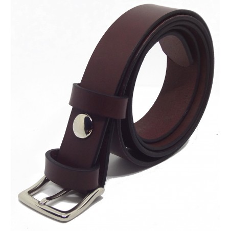 Ceinture Bordeaux classique 3 cm boucle 10