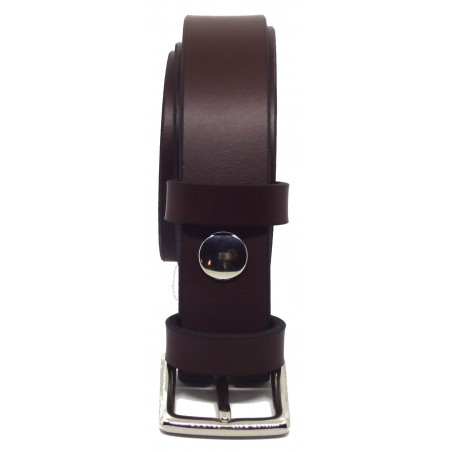 Ceinture Bordeaux classique 3 cm boucle 10