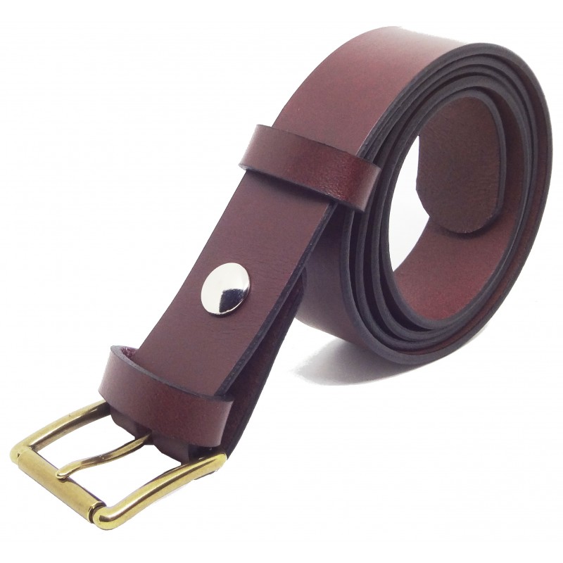 Ceinture Bordeaux classique 3,5 cm boucle 3