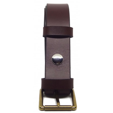 Ceinture Bordeaux classique 3,5 cm boucle 3