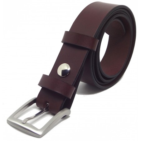 Ceinture Bordeaux classique 3,5 cm boucle 4