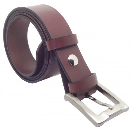 Ceinture Bordeaux 4 cm boucle 1