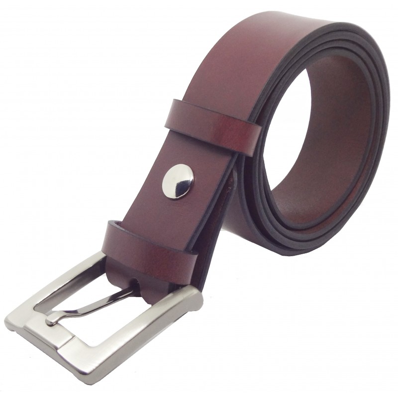 Ceinture Bordeaux 4 cm boucle 1
