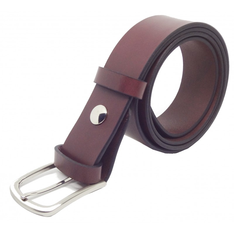 Ceinture Bordeaux 4 cm boucle 2
