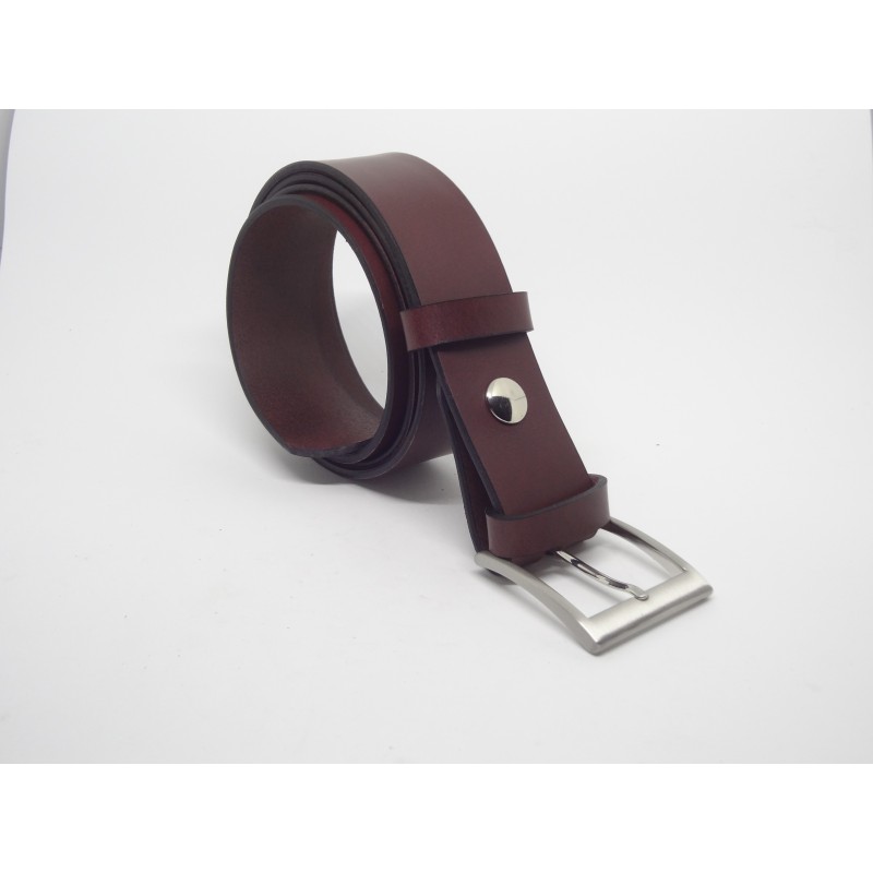 Ceinture Bordeaux 4 cm boucle 3