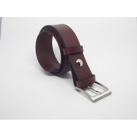 Ceinture Bordeaux 4 cm boucle 3