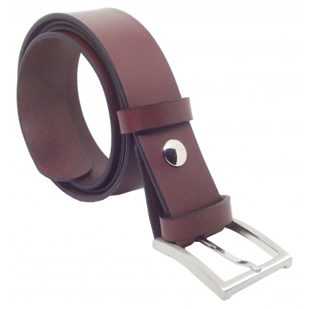 Ceinture Bordeaux 4 cm boucle 4