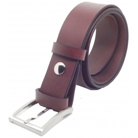Ceinture Bordeaux 4 cm boucle 4
