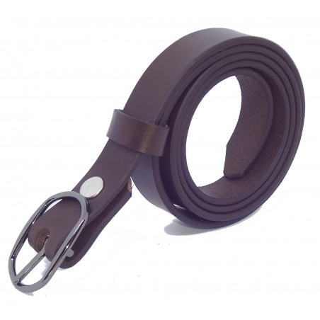 Ceinture Marron Foncé 2,5 cm boucle 8