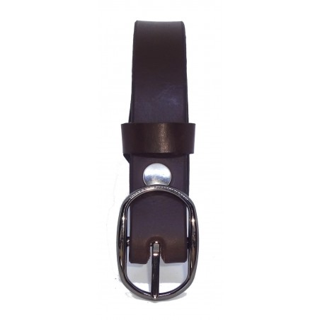 Ceinture Marron Foncé 2,5 cm boucle 8