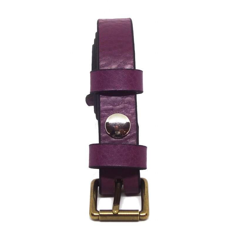 Ceinture Framboise grainé 2,5 cm boucle 3