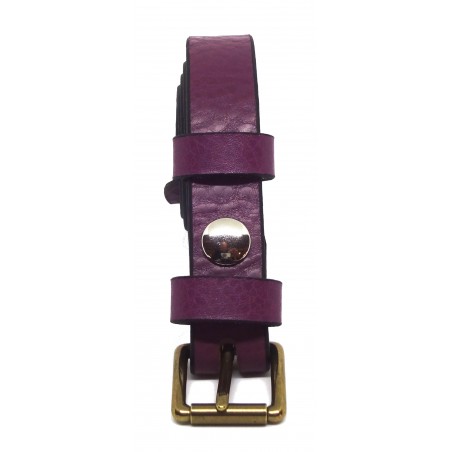 Ceinture Framboise grainé 2,5 cm boucle 3
