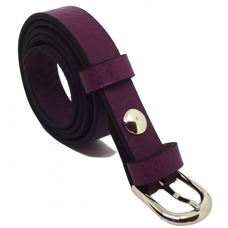 Ceinture Framboise grainé 2,5 cm boucle 5