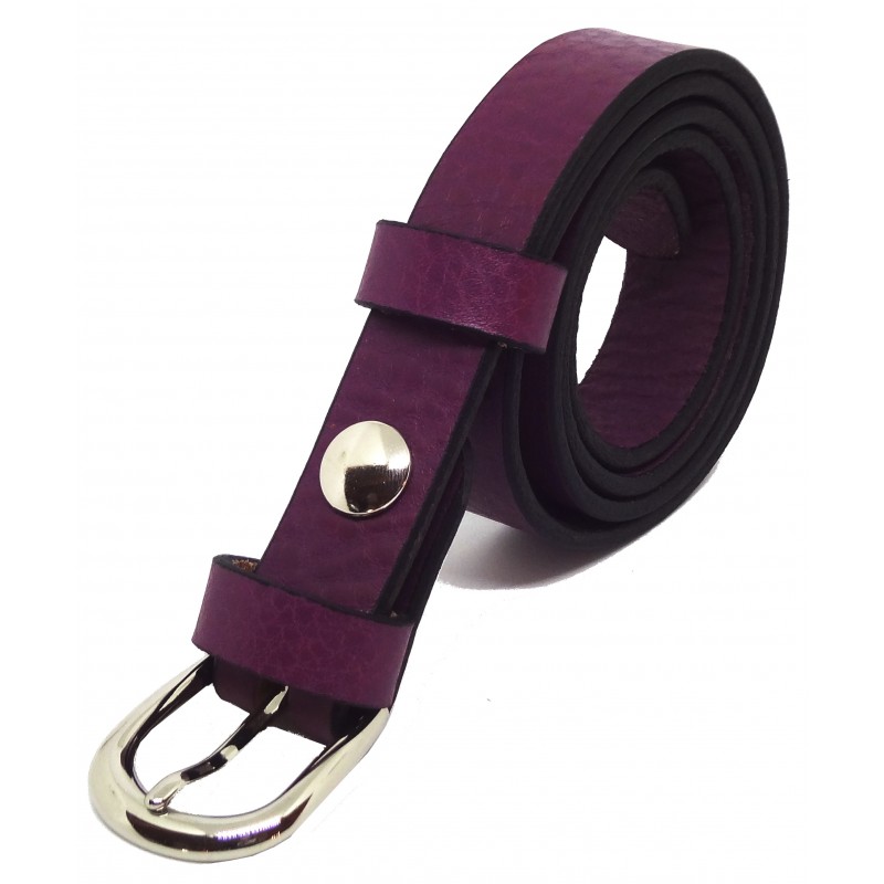 Ceinture Framboise grainé 2,5 cm boucle 5