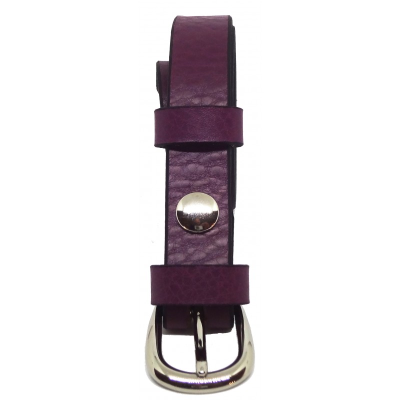 Ceinture Framboise grainé 2,5 cm boucle 5