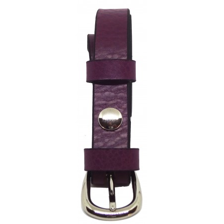 Ceinture Framboise grainé 2,5 cm boucle 5