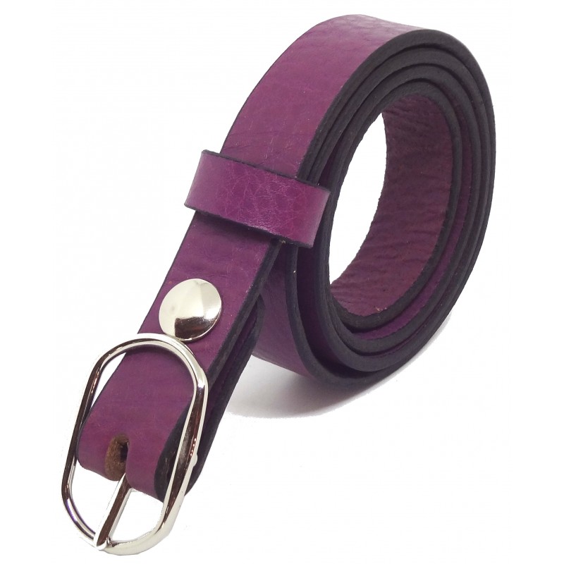 Ceinture Framboise grainé 2,5 cm boucle 7