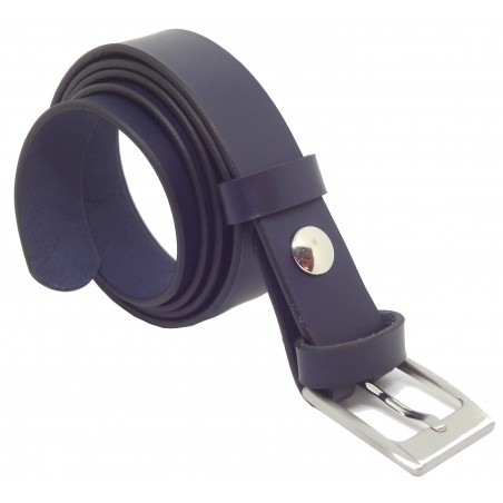 Ceinture Bleu marine 3 cm boucle 1