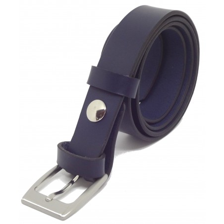 Ceinture Bleu marine 3 cm boucle 1