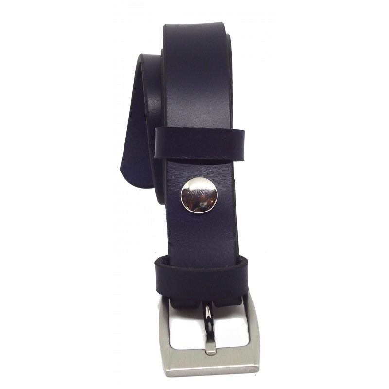 Ceinture Bleu marine 3 cm boucle 1