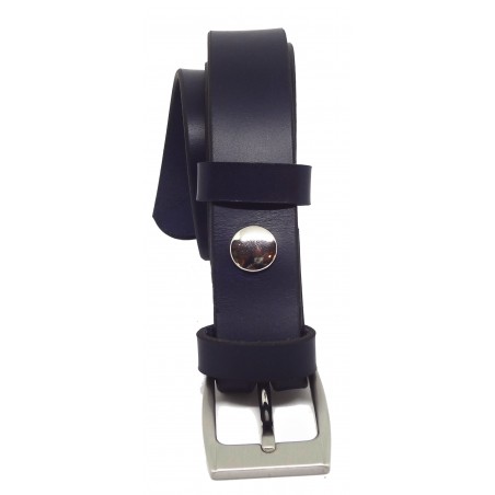Ceinture Bleu marine 3 cm boucle 1