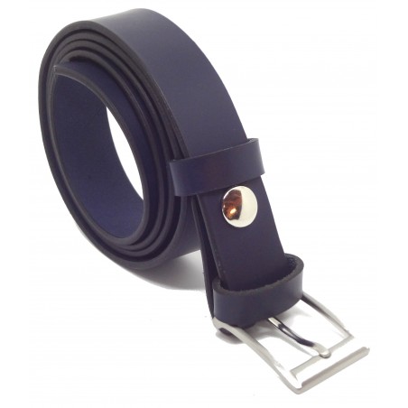 Ceinture Bleu marine 3 cm boucle 2