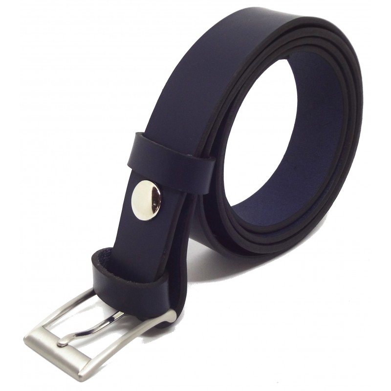 Ceinture Bleu marine 3 cm boucle 2