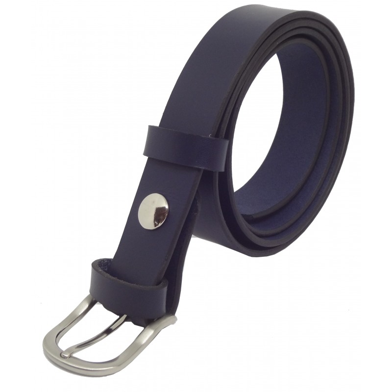 Ceinture Bleu marine 3 cm boucle 5