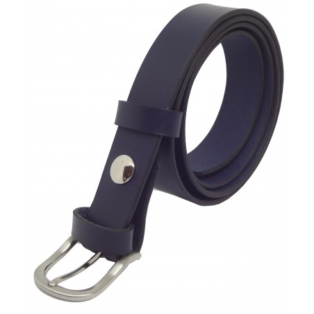 Ceinture Bleu marine 3 cm boucle 5