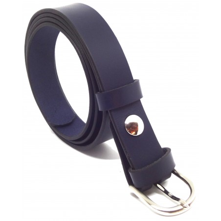 Ceinture Bleu marine 3 cm boucle 6