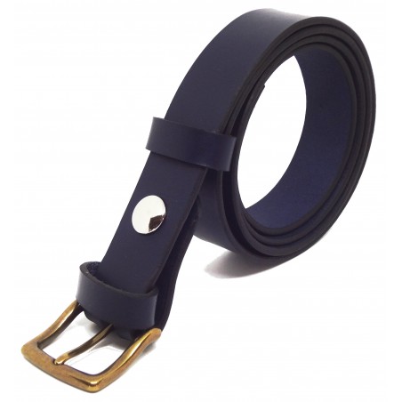 Ceinture Bleu marine 3 cm boucle 9