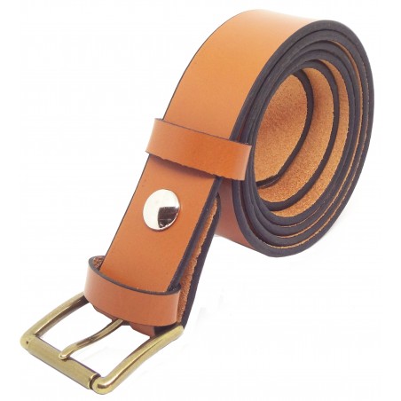 Ceinture Camel classique 3,5 cm boucle 3