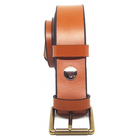 Ceinture Camel classique 3,5 cm boucle 3