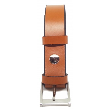 Ceinture Camel classique 3,5 cm boucle 7