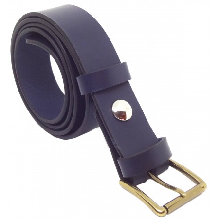 Ceinture Bleu marine classique 3,5 cm boucle 3