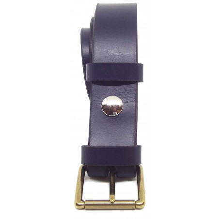 Ceinture Bleu marine classique 3,5 cm boucle 3