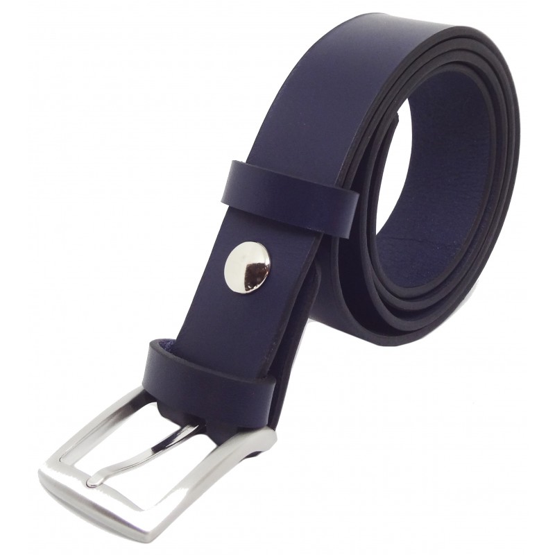 Ceinture Bleu marine classique 3,5 cm boucle 4