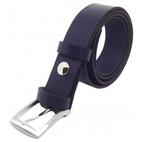 Ceinture Bleu marine classique 3,5 cm boucle 4