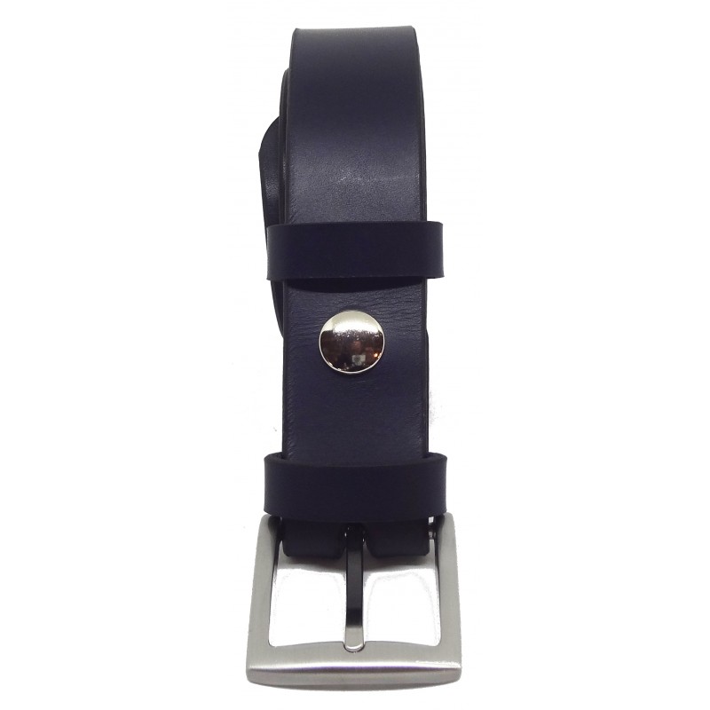 Ceinture Bleu marine classique 3,5 cm boucle 4