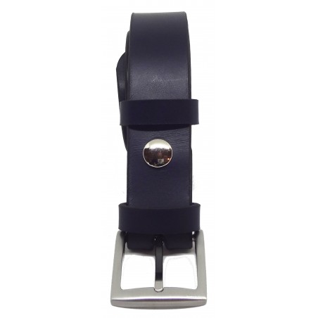 Ceinture Bleu marine classique 3,5 cm boucle 4