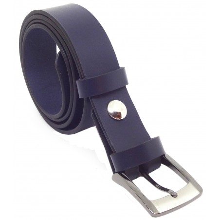 Ceinture Bleu marine classique 3,5 cm boucle 5