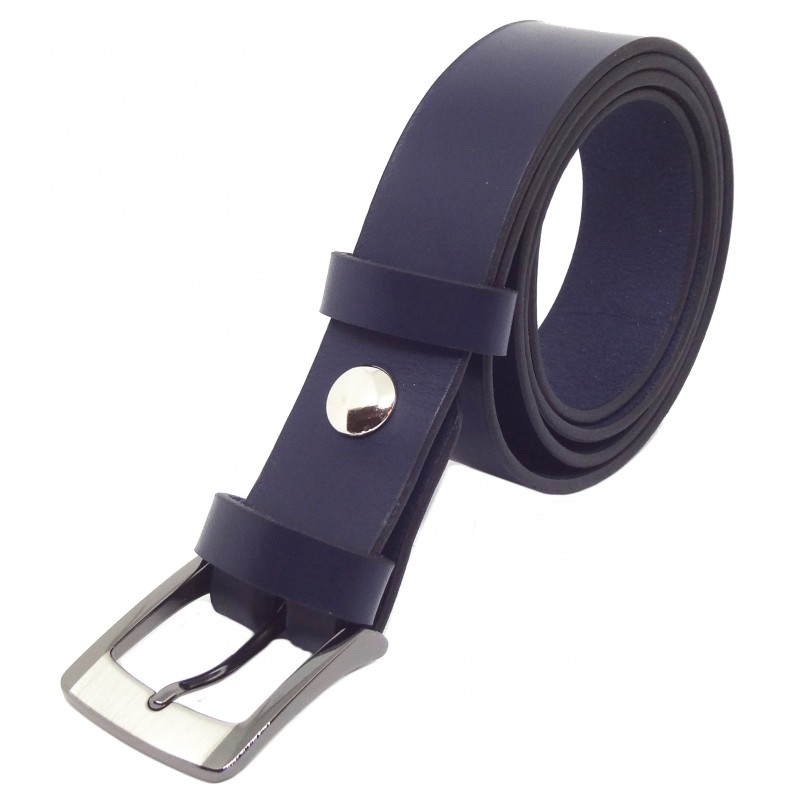 Ceinture Bleu marine classique 3,5 cm boucle 5