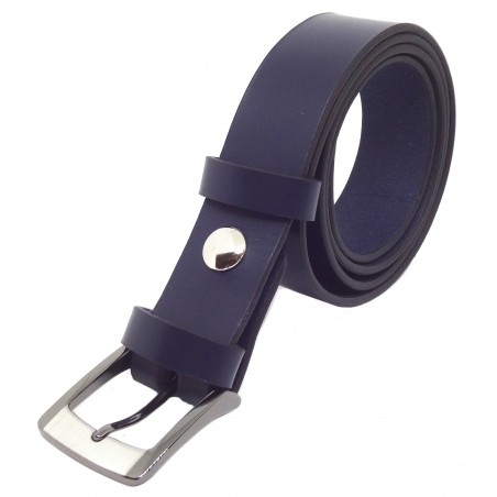 Ceinture Bleu marine classique 3,5 cm boucle 5
