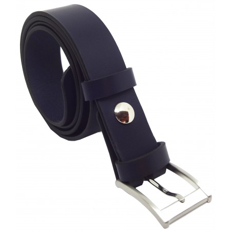 Ceinture Bleu marine classique 3,5 cm boucle 7