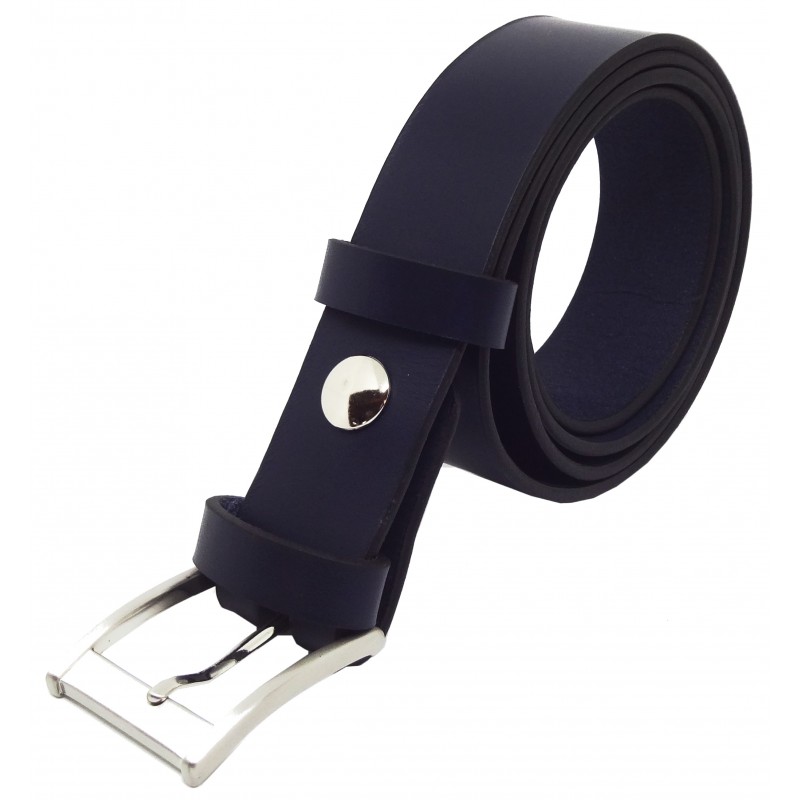 Ceinture Bleu marine classique 3,5 cm boucle 7