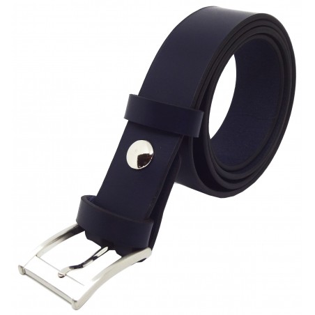 Ceinture Bleu marine classique 3,5 cm boucle 7
