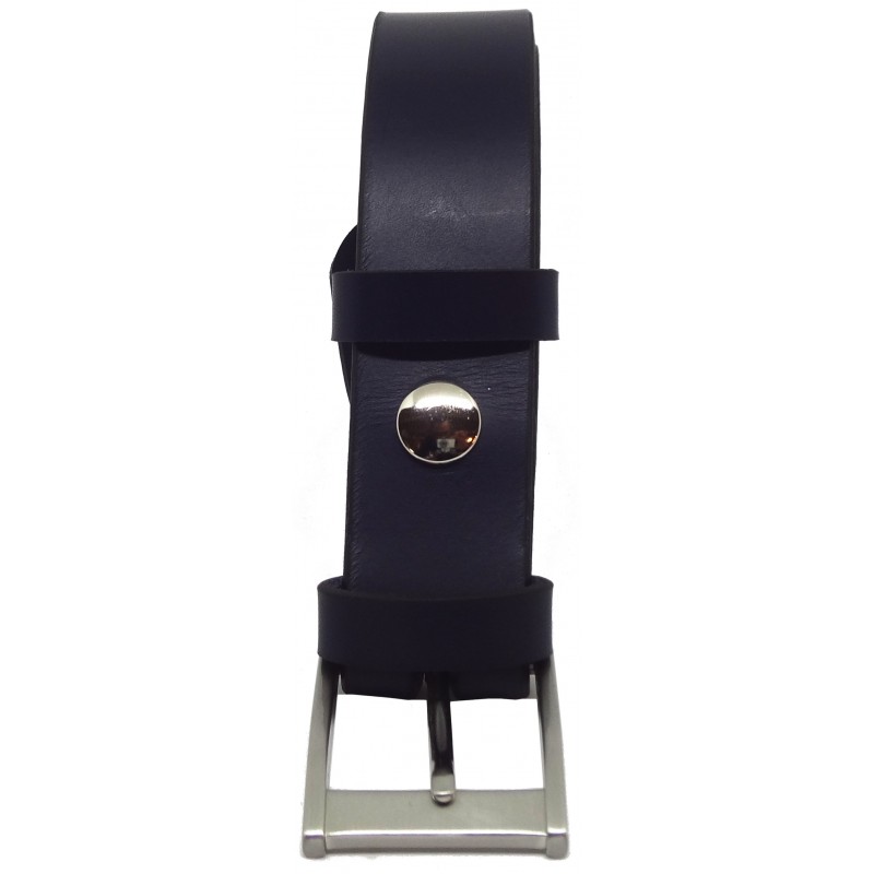 Ceinture Bleu marine classique 3,5 cm boucle 7