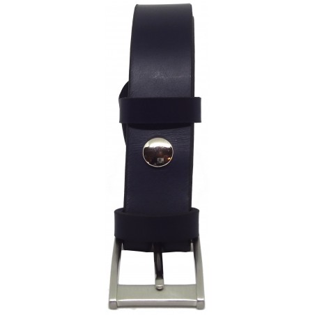 Ceinture Bleu marine classique 3,5 cm boucle 7