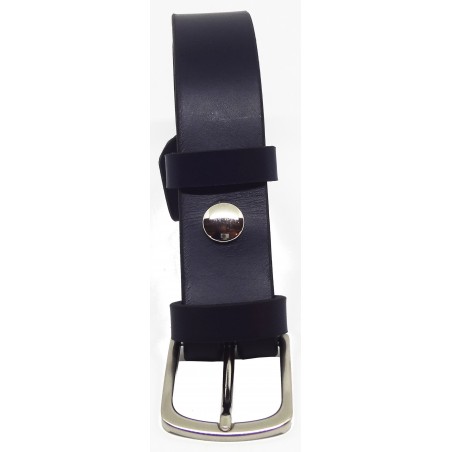 Ceinture Bleu marine classique 3,5 cm boucle 8